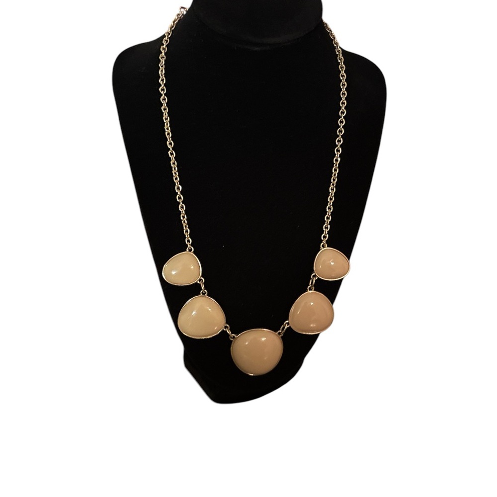 Gap Blue Statement Necklace With Irregular Gemsto… - image 3